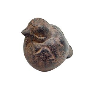 Vintage Cast Iron Bird Door Stopper Figure Statue Heavy Sculpture